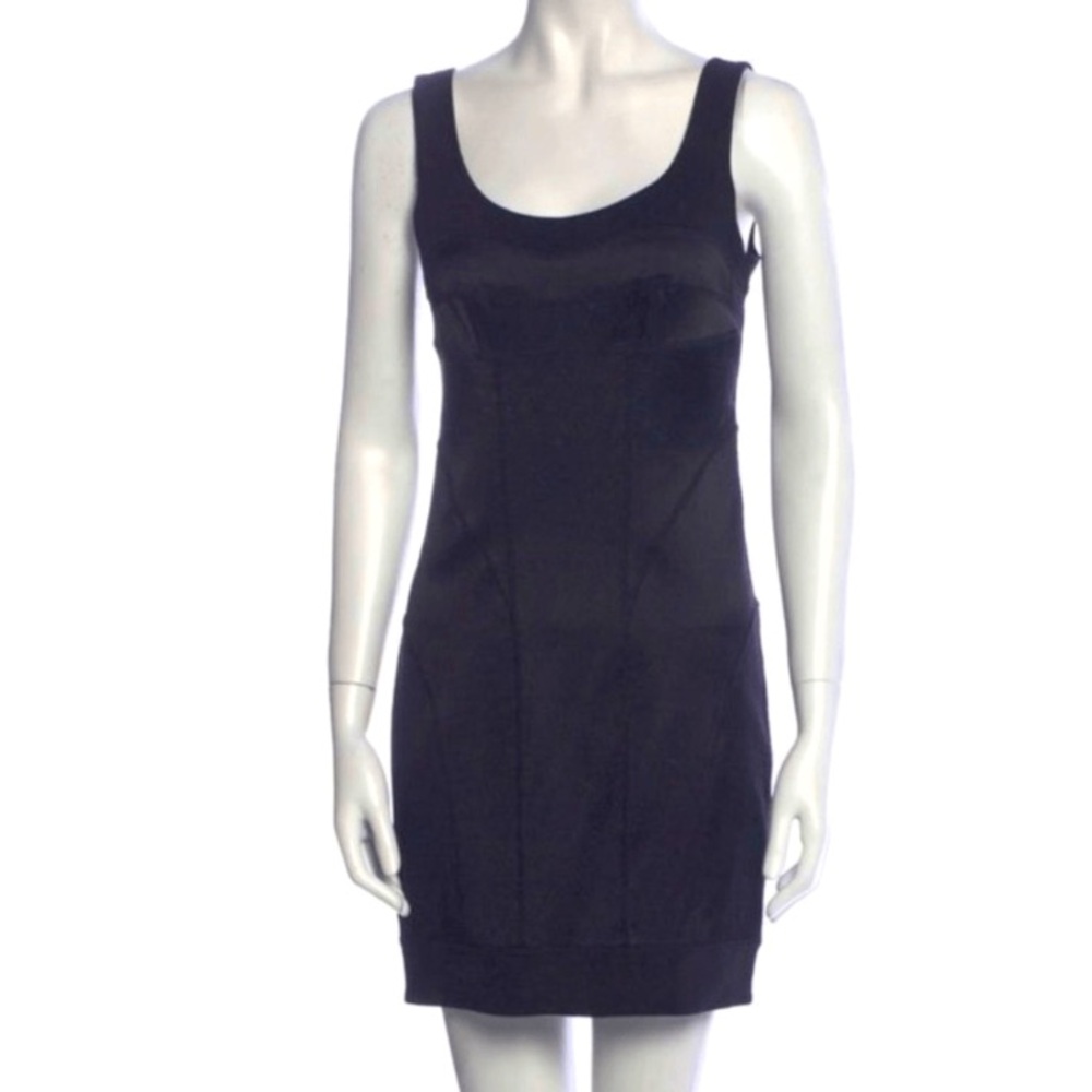 Diane Von Furstenberg Black Silk Mini Dress (2)